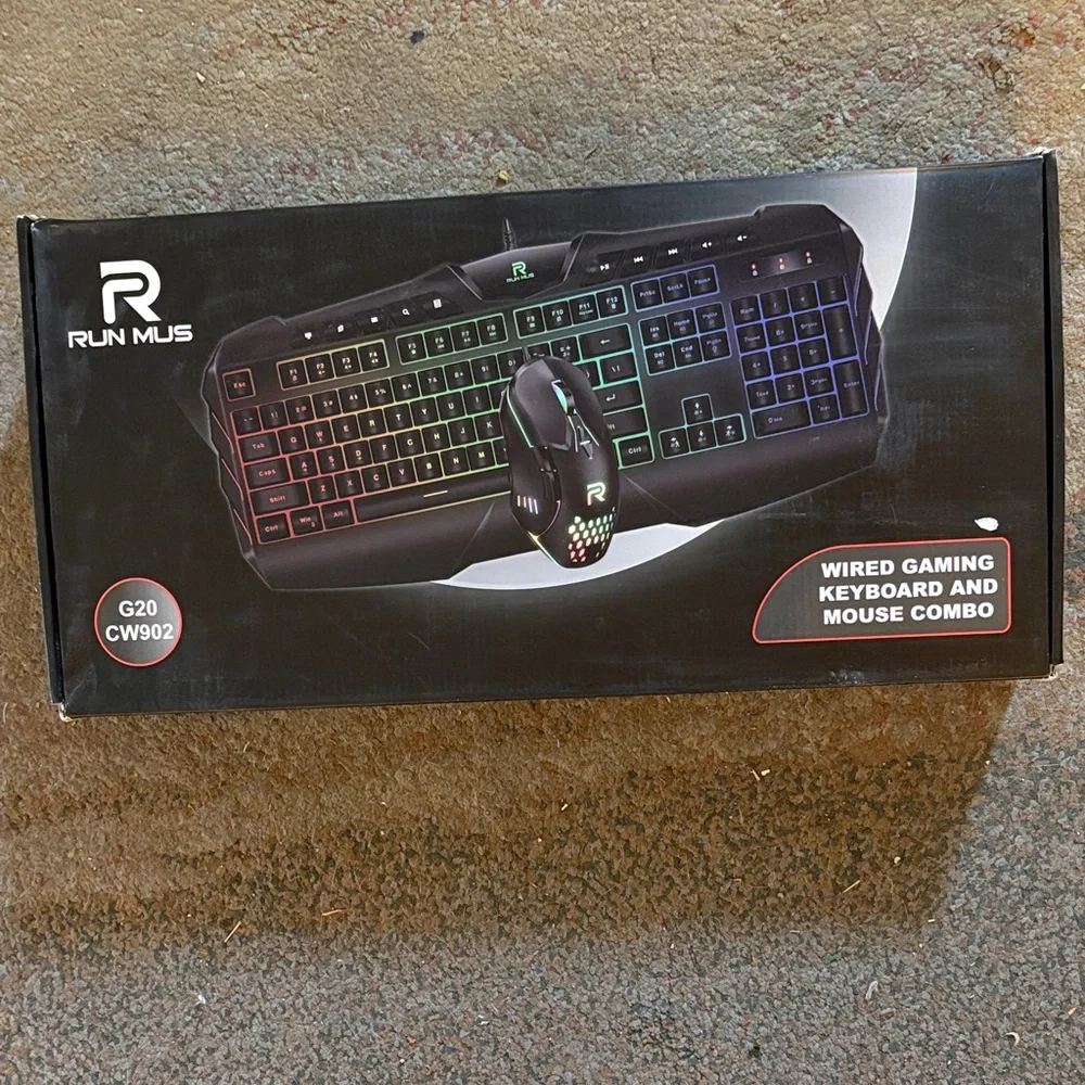 G20 Wired RGB Gaming Keyboard and Mouse Combo - Black
